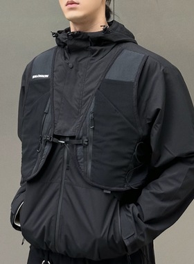 SALOMON萨洛蒙PINNACLE舒适连帽棉服夹克外套男款藏青黑色