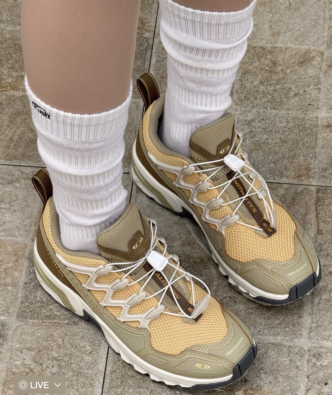 SALOMON萨洛蒙ACS + SEASONAL休闲百搭耐磨 低帮登山徒步鞋浅棕色