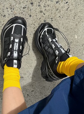 SALOMON XT6 FT 黑武士户外低帮越野透气男女卡其色跑步鞋490971