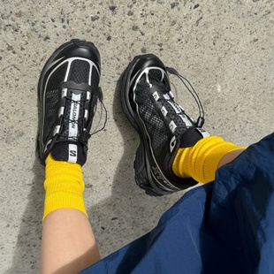 SALOMON XT6 FT 黑武士户外低帮越野透气男女卡其色跑步鞋490971