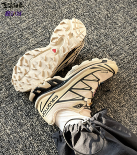 Salomon萨洛蒙XT6 GTX 小麦姜黄色防水户外徒步运动登山跑步鞋