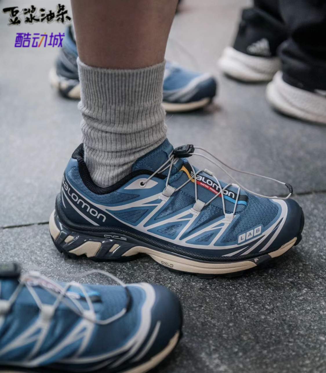萨洛蒙 salomon slab xt-6 adv 风尚千蓝户外越野复古跑鞋 473816