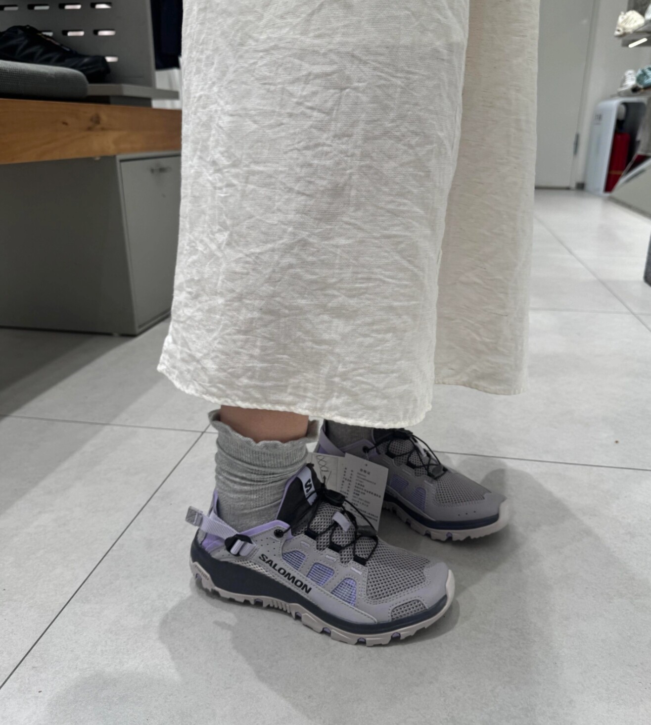 SALOMON 萨洛蒙雾紫户外溯溪鞋男女款防滑耐磨沙滩鞋情侣款运动鞋