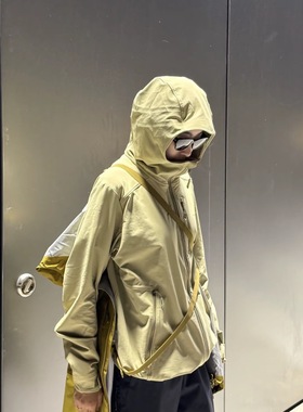 SALOMON萨洛蒙 OUTPEAK 软壳连帽纯色拉链防寒防泼水保暖夹克男款