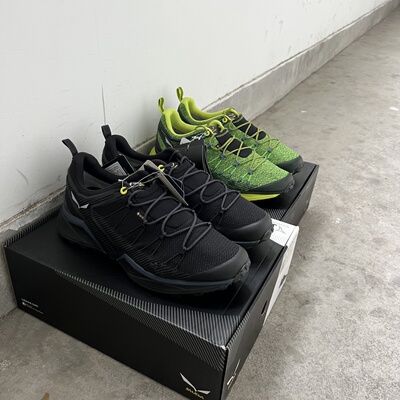 Salewa 沙乐华 DROPLINE 德国沙乐华户外登山黑蓝徒步运动鞋