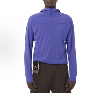 salomon萨洛蒙户外透气保暖跑步夹克SENSE AERO HYBRID HZ HD男款