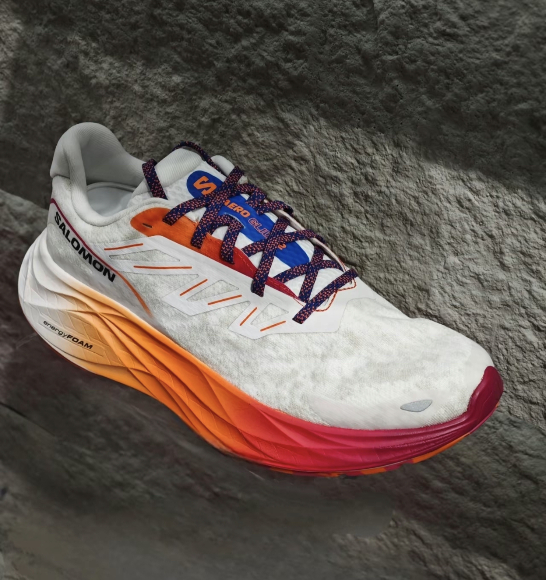 萨洛蒙AERO GLIDE 2男女同款舒适缓震耐磨运动越野跑鞋 474672