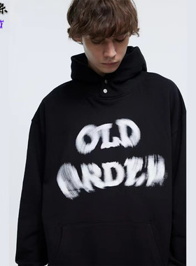 OLDORDER眩晕LOGO连帽衫卫衣