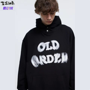 OLD ORDER眩晕字母LOGO连帽衫卫衣男 国潮牌女款套头外套早春秋季
