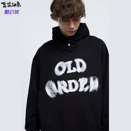 OLDORDER眩晕LOGO连帽衫卫衣