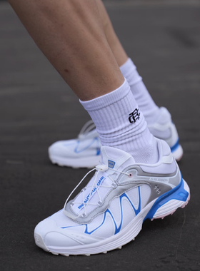SALOMON萨洛蒙 XT-WHISPER孙千同款舒适百搭男女白蓝色户外登山鞋