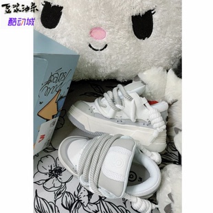 CN-SKATE国潮闪穿面包鞋男女厚底滑板休闲板鞋林小宅同款情侣鞋子