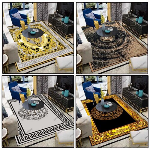 新款潮牌定制网红地毯 家用加厚可擦洗高级感客厅卧室大尺寸地垫