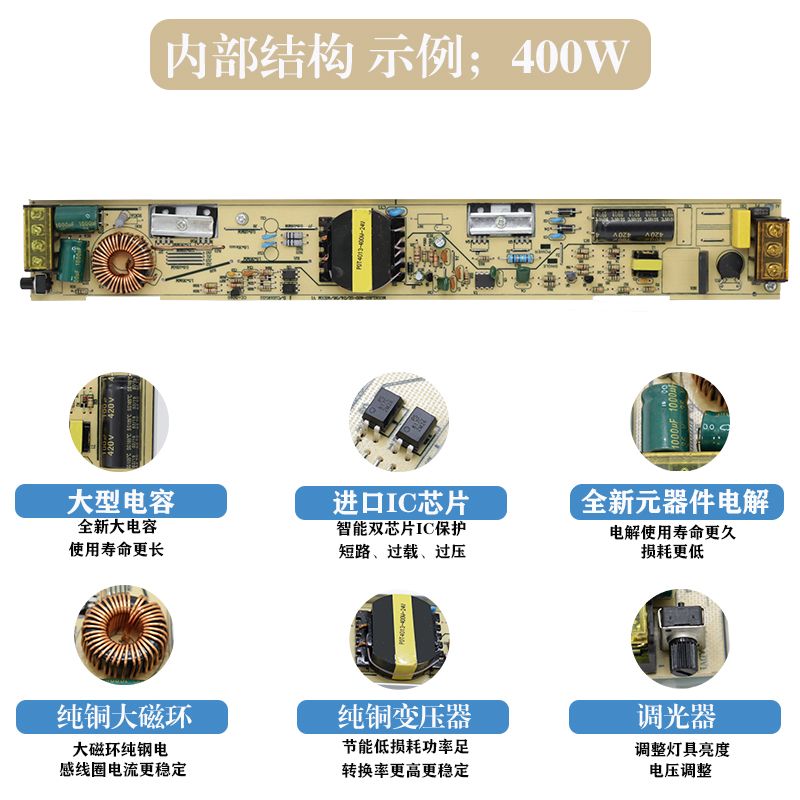 led220v转12v24vt长条超博灯箱开关电源灯带灯条线性灯橱柜变压器
