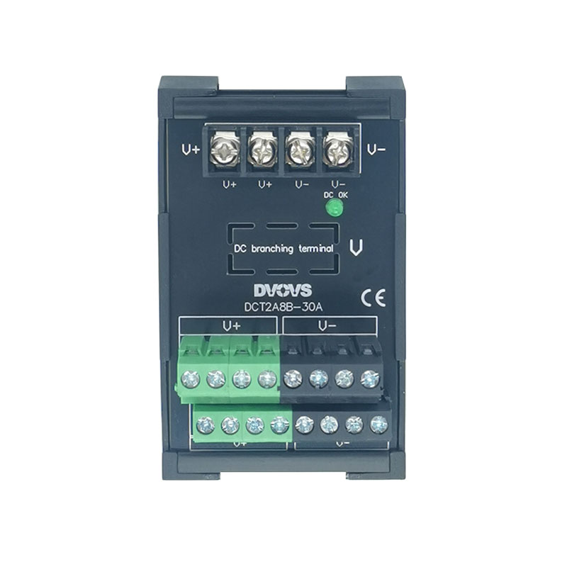 DC24V30A直流开关电源分线端子台2入8出导轨R式安装电压数显可选