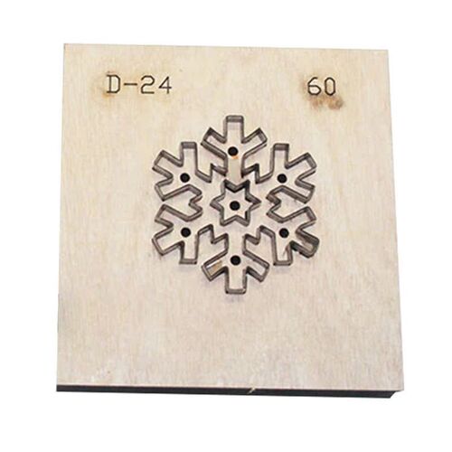 金致D-24雪花刀模圣诞雪花高度6CM8CM1N0CM现货可定制DIY