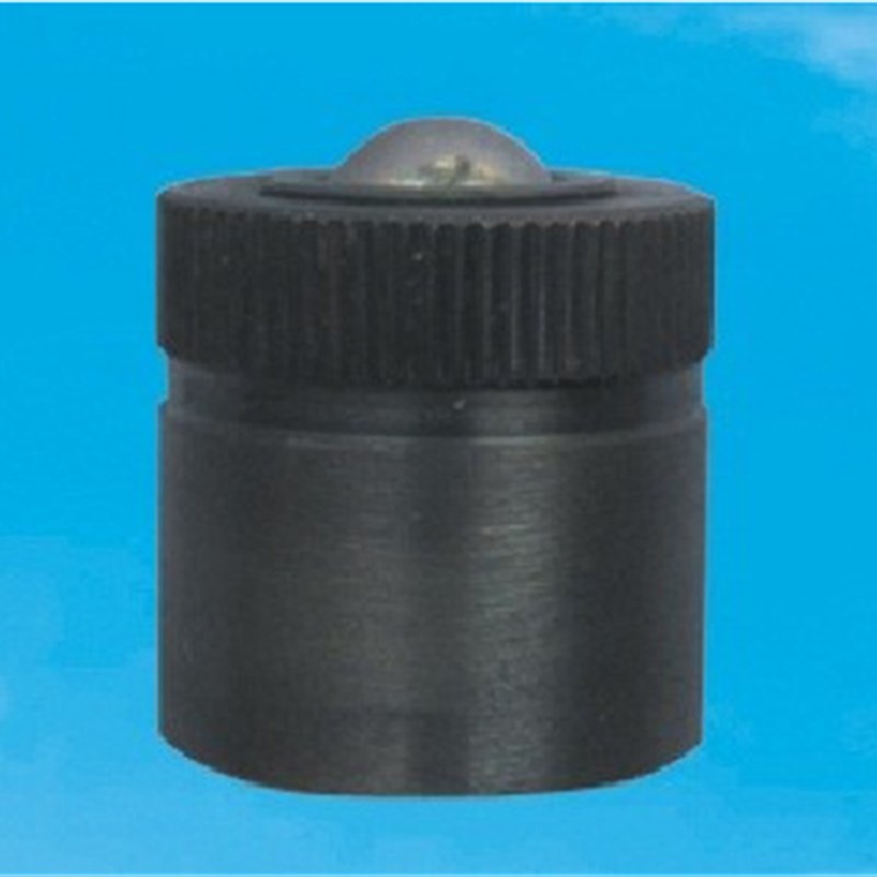 带弹簧万向球KST-12圆柱减震D型滚珠输送球吸震万向牛眼轴承轮