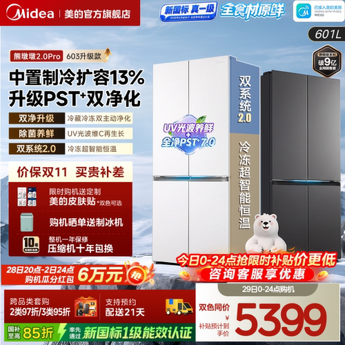 美的熊墩墩2.0Pro603升级款冰箱