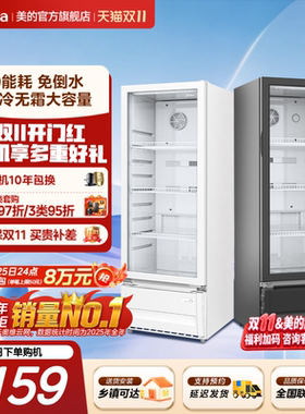 美的260饮料展示柜立式冰柜