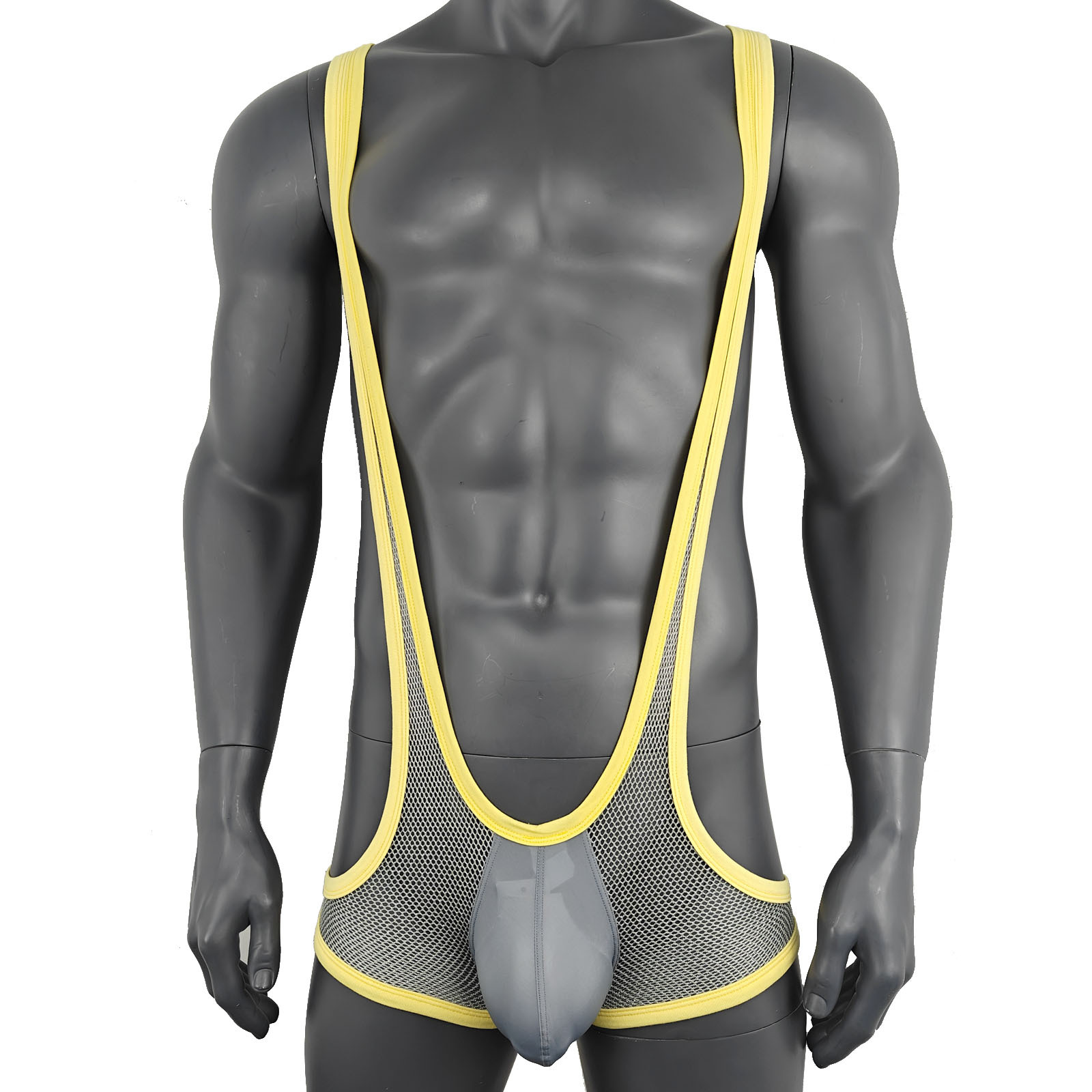 男士连体衣网孔塑身休闲运动