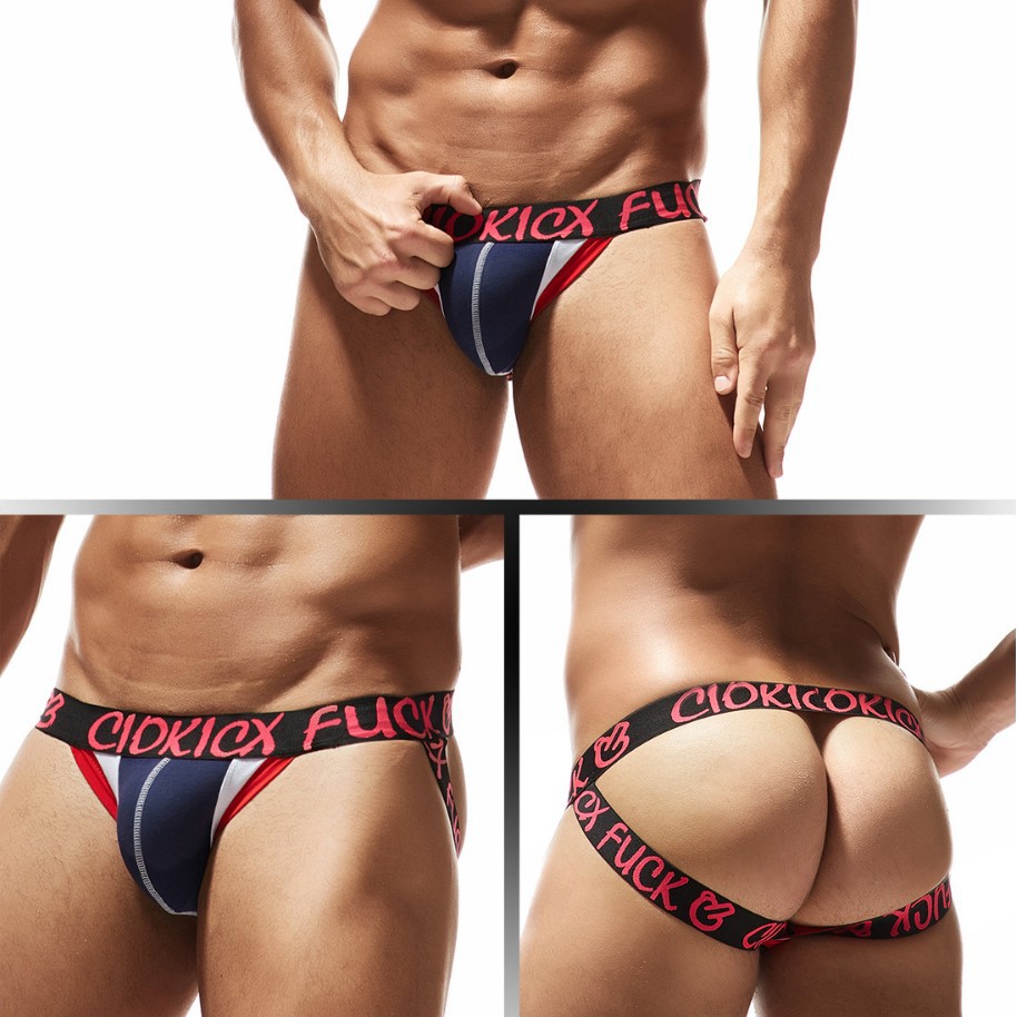 欧美男士内裤镂空双丁裤丁字裤