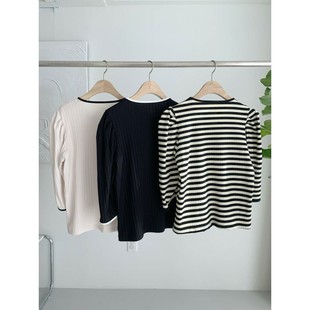 九1021韩国东大门t恤区AFTERGLOW-8676218甜美复古秋冬原宿韩版