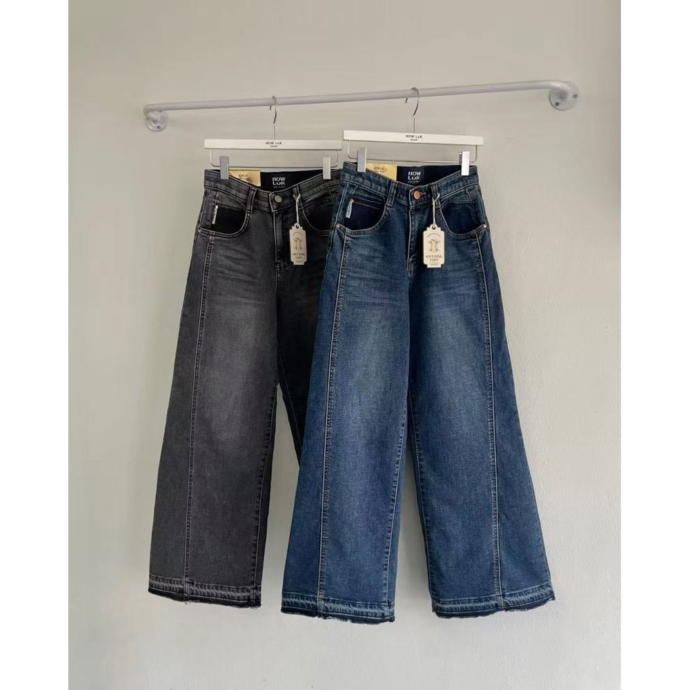 九1117韩国东大门运动牛仔裤区HowLuk-8699721新潮冬款清新新款