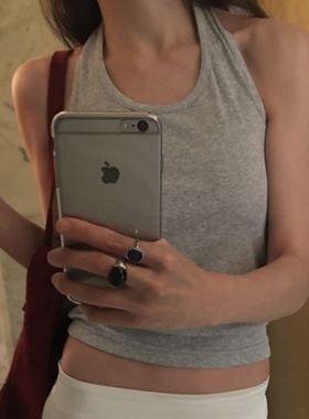 六0821韩国正品42646 背心区秋季修身通勤洋气纯色大气正品流行