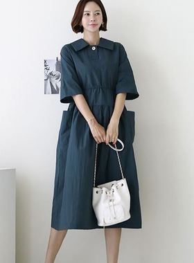 六0821韩国正品lemite-64232 连衣裙区纯色大气正品流行夏款时尚