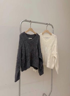 九1126韩国东大门毛衣区HABLE-8712494街头通勤简约纯色气质正品