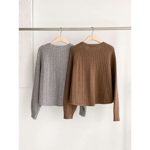 九1021韩国东大门毛衣区AFTERGLOW-8675733百搭可爱知性冬季简洁