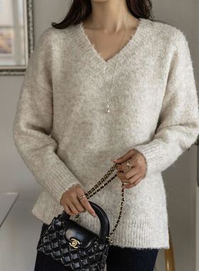 六1213韩国正品j-oamom-63661 针织衫区精致秋季高端通勤新潮纯色