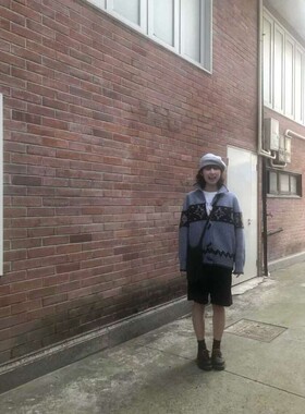 九1126韩国东大门毛衣区Eline-vi-8711827秋季都市通勤浪漫纯色