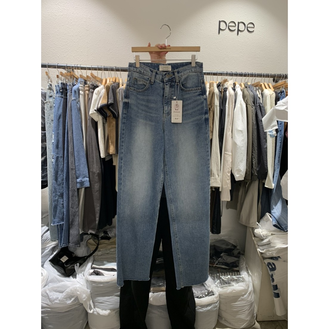 八1209韩国东大门运动牛仔裤热销区4525809优雅秋冬气质韩版个性