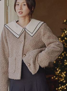 六1213韩国正品70634 外套区纯色别致正品炸街冬款都市新款风格