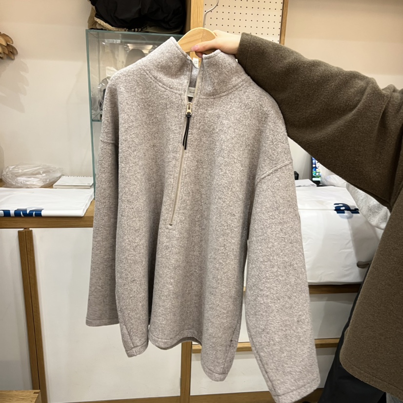 八1112韩国东大门运动户外针织衫区4487906优雅纯色街舞正品个性