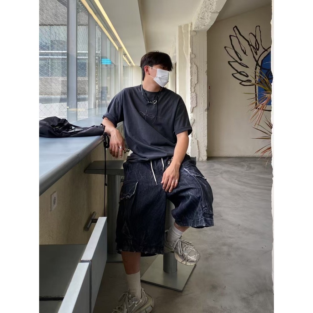 九0523韩国东大门男装裤子UNUSEDLAB-8540413端庄甜美精致秋夏