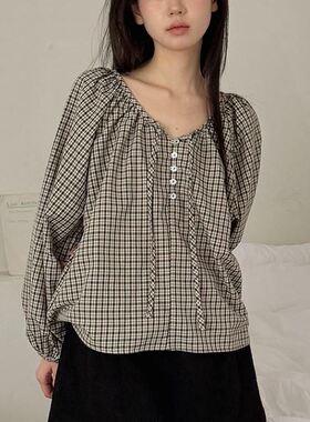 六1213韩国正品dailymarket-17658 衬衫区冬季浪漫正品魅力休闲