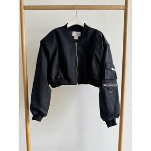 八1216韩国东大门运动户外夹克区4540390纯色街舞正品 简约冬款