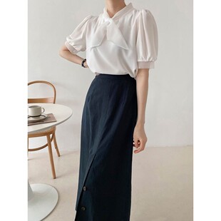 8753256时装 休闲英伦直邮端庄人气 区OPN 九0322韩国东大门衬衫