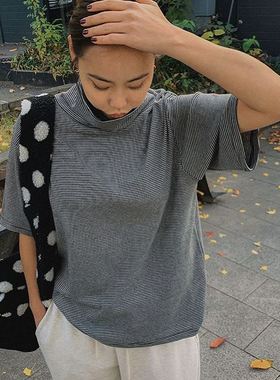 六1213韩国正品han-aun-n-i-190702 T恤区高端通勤新潮纯色别致