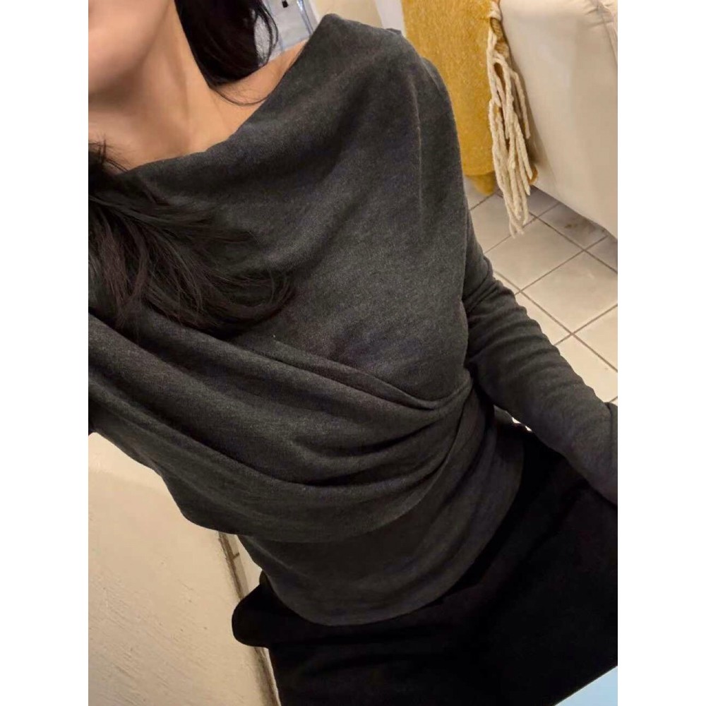 九1117韩国东大门t恤区SALTB-8699506通勤优雅冬季个性正品气质