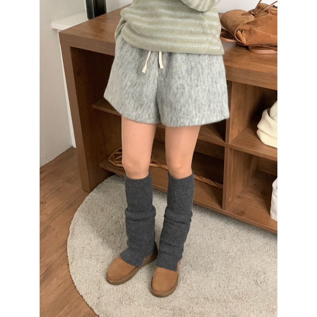 八1209韩国东大门运动短裤区4528523甜美优雅秋冬气质韩版个性