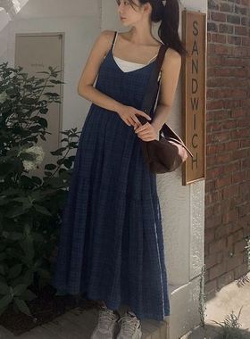 六0821韩国正品44769 连衣裙区修身通勤洋气纯色大气正品流行夏款