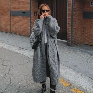 190772 六1213韩国正品 街舞冬款 aun 大衣区纯色高档正品 han