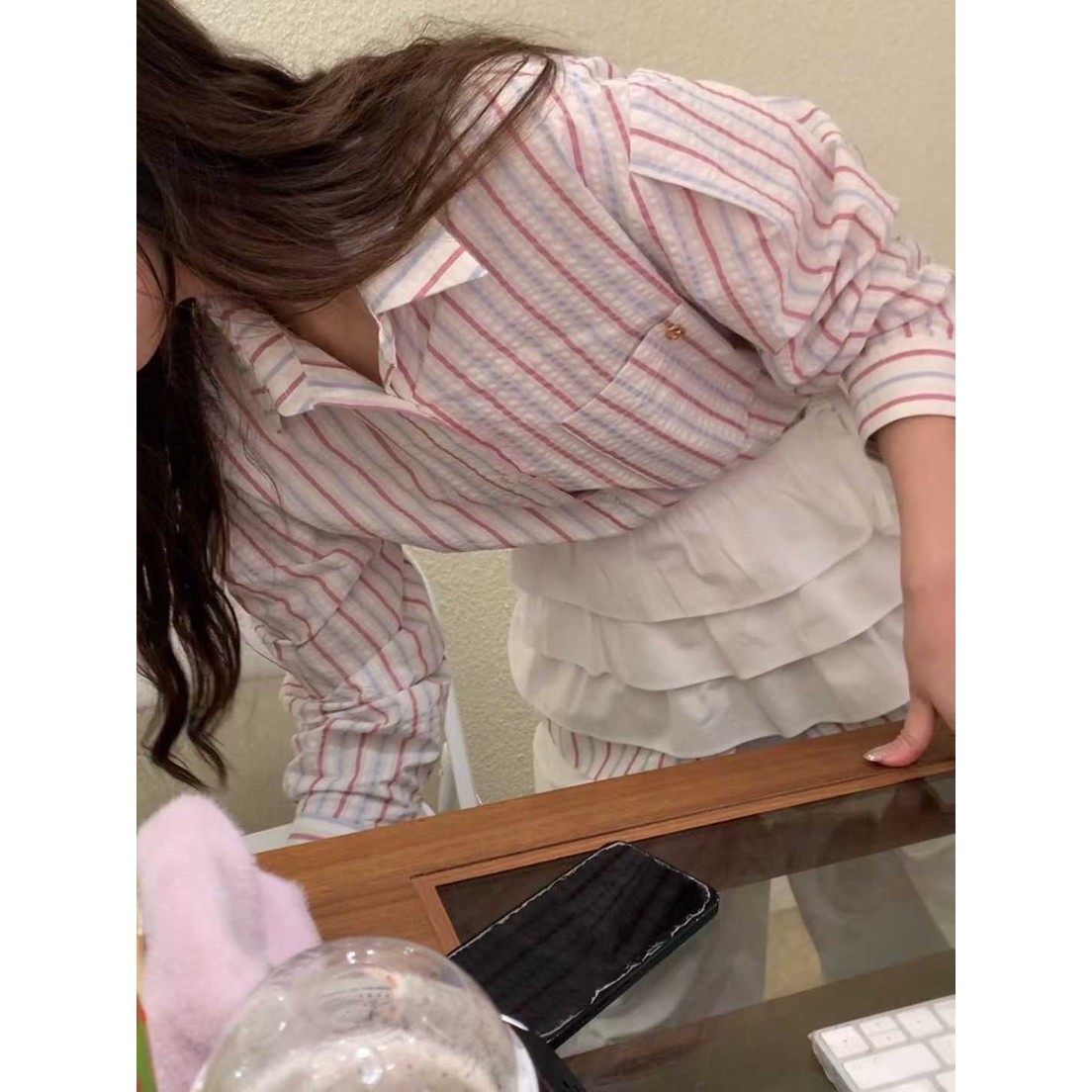 八1011韩国东大门衬衫区4453681冬款街舞新款简约直邮洋气甜美,女装/女士精品,衬衫,淘宝优惠券,粉丝福利购,淘宝优惠卷