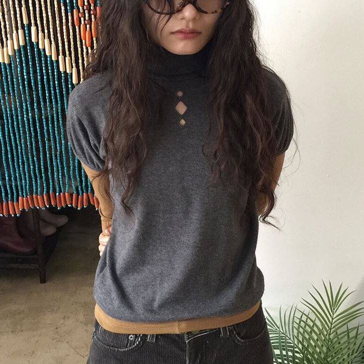 六1213韩国正品moraehous-e-ce8602 T恤区秋季高端通勤新潮纯色