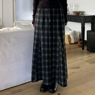 六1213韩国正品dailymarket-17748 半身裙区冬季复古正品英伦休闲