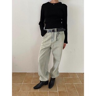 九0908韩国东大门运动牛仔裤区Wearable-8634084通勤优雅冬季个性