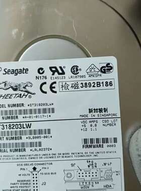 议价成色很新  Seagate/希捷 ST318203LW可维修